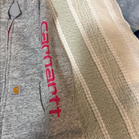 Carhartt Heather Gray Kids Hooded Footie - Picture 2 of 3